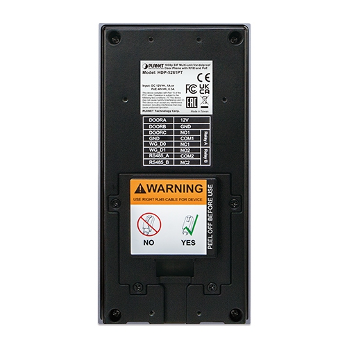 Planet HDP-5261PT 1080p SIP Multi-unit Vandalproof Door Phone with RFID and PoE