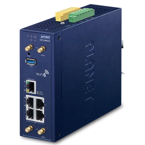 box_IAP-2400AX_01 Planet IAP-2400AX 2400Mbps 802.11ax 5G 4T4R MIMO Industrial Wireless AP