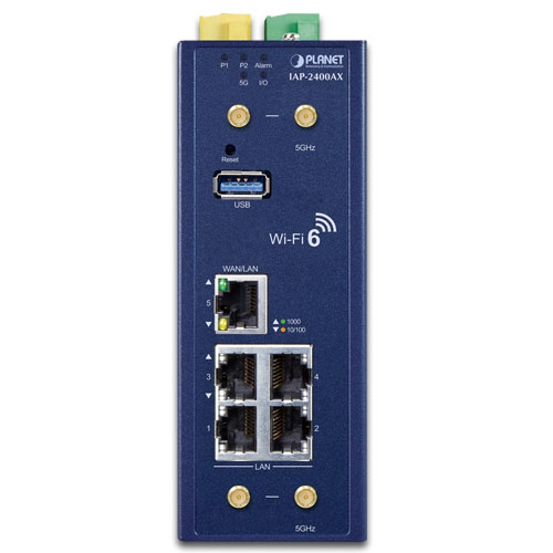 box_IAP-2400AX_02 Planet IAP-2400AX 2400Mbps 802.11ax 5G 4T4R MIMO Industrial Wireless AP