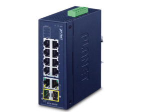 box_IFGS-1022TFv2 Planet IFGS-1022TF 8 x Port 10/100TX + 2-Port Gigabit TP/SFP Combo Industrial Switch