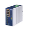box_IGS-1000-8UP4X Planet IGS-1000-8UP4X 8 x GbE PoE 802.3bt + 4 x 10G SFP Industrial PoE Switch