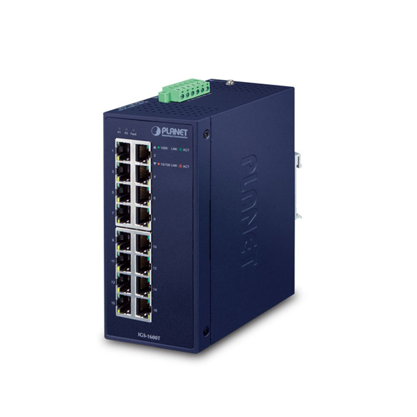 Planet IGS-1600T Industrial 16-Port 10/100/1000T Ethernet Switch