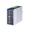 Planet IGS-4215-16P2T2S 16 x GbE PoE 802.3at + 2 x GbE + 2 x SFP L2 Managed Industrial PoE Switch