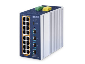 Planet IGS-4215-16P4X 16 x GbE PoE 802.3at + 4 x 10G SFP L2+ Managed Industrial PoE Switch