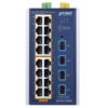 Planet IGS-4215-16P4X 16 x GbE PoE 802.3at + 4 x 10G SFP L2+ Managed Industrial PoE Switch