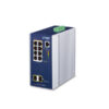 Planet IGS-4215-4P4T2S Industrial 4-Port 10/100/1000T 802.3at PoE + 4-Port 10/100/1000T + 2-Port 100/1000X SFP Managed Switch (-40~75 degrees C)