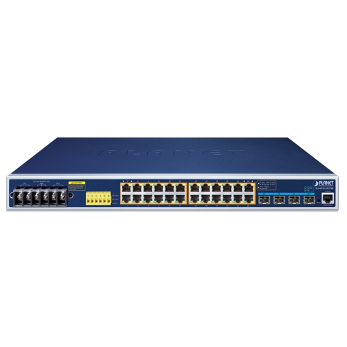 Planet IGS-6325-24UP4X 24 x GbE PoE 802.3bt + 4 x 10G SFP+ L3 Managed Industrial PoE Switch