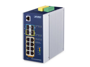 Planet IGS-6325-8UP2S2X 8 x GbE 802.3bt PoE + 2 x SFP + 2 x 10G SFP+ L3 Managed Industrial Switch