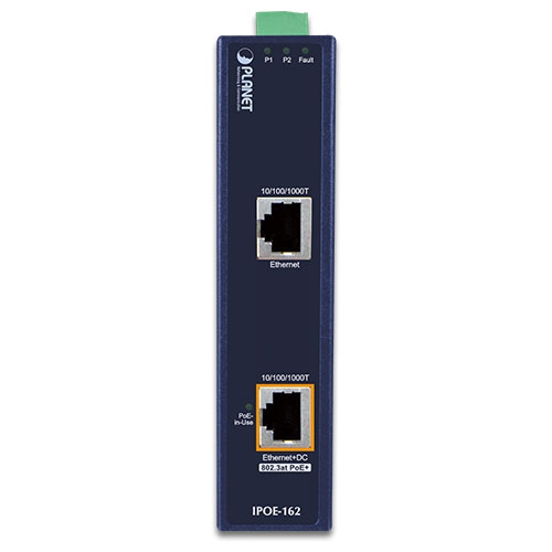 Planet IPOE-162 Gigabit PoE+ 802.3at Industrial PoE Injector