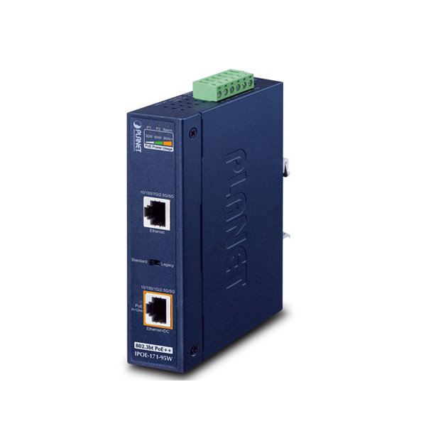 Planet IPOE-171-95W 95W Gigabit 802.3bt Industrial PoE Injector