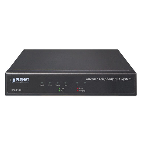 box_IPX-1102_01 Planet IPX-1102 100 User with 2 FXO Asterisk IP PBX System