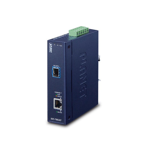 Planet IXT-705AT 10G SFP to 10GBASE-T Industrial Media Converter