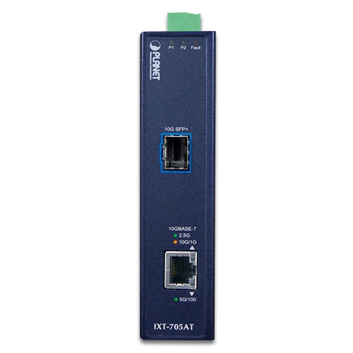 Planet IXT-705AT 10G SFP to 10GBASE-T Industrial Media Converter