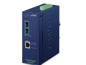 Planet IXT-900-2X1PD Dual 10GBase-X SFP to 10GBase-T PD Managed Industrial Media Converter