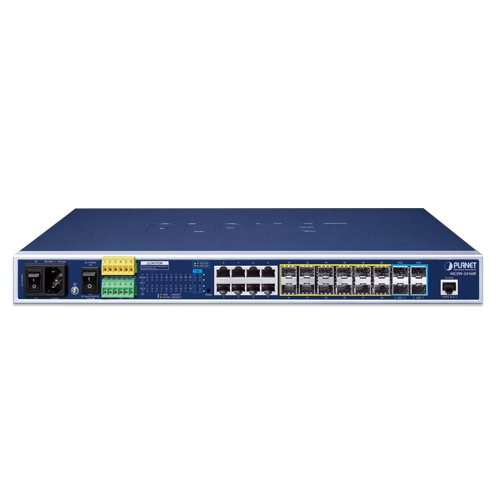 Planet MGSW-24160F L2+ 8-Port 10/100/1000T + 12-Port 100/1000X SFP + 4-Port 10G SFP+ Managed Metro Ethernet Switch