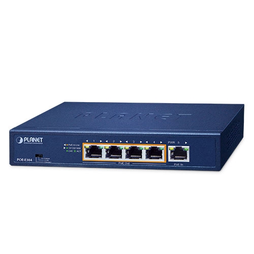 box_POE-E304v3 Planet POE-E304 1-Port 802.3bt PoE++ to 4-Port 802.3af/at Gigabit PoE Extender