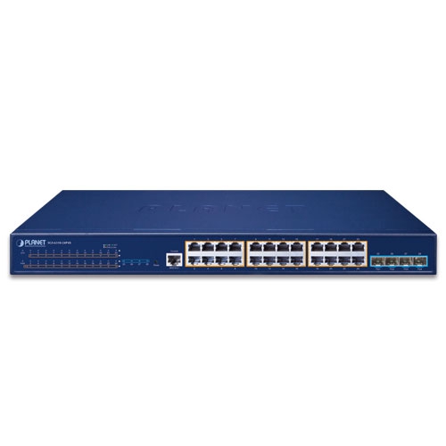 box_SGS-6310-24P4X_01 Planet SGS-6310-24P4X 24 x GbE PoE + 4 x 10G SFP+ Stackable L3 Managed PoE Switch