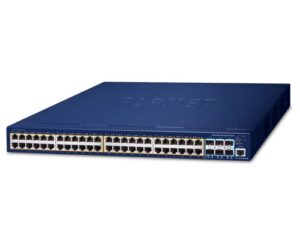Planet SGS-6310-48P6XR 48 x GbE PoE 802.3at + 6 x 10G SFP+ RPSU Stackable L3 Managed PoE Switch
