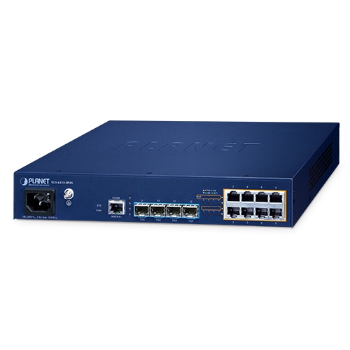 Planet SGS-6310-8P4X 8 x 1G RJ45 PoE 802.3at + 4 x 10G/1G SFP L3 Stack Switch