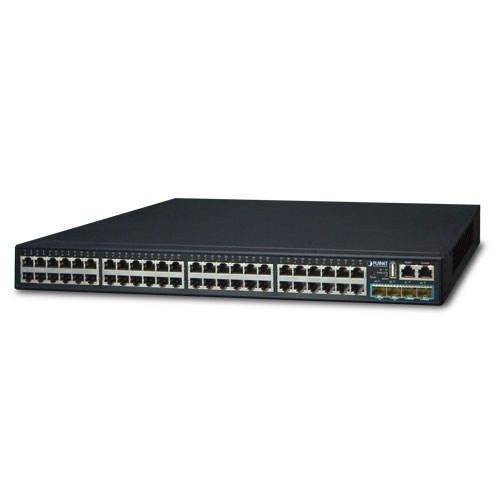 Planet SGS-6341-48T4X 48 x 1G RJ45 + 4 x 10G/1G SFP L3 Stack Switch