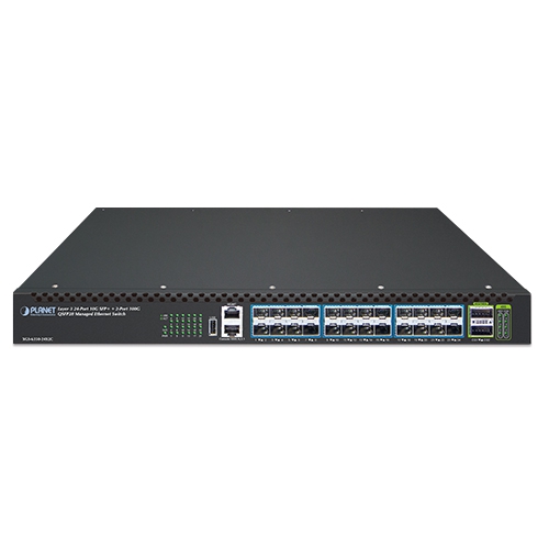 Planet XGS-6350-24X2C 24 x 10G/1G SFP + 2 x 100G/40G QSFP28 L3 100G Enterprise