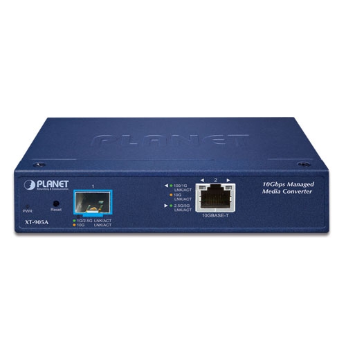 Planet XT-905A 10GBASE-T to 10GBASE-X SFP+ Managed Media Converter