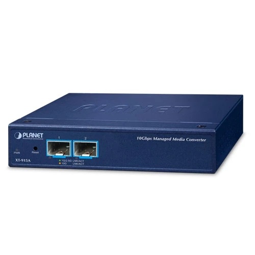 Planet XT-915A 10GBASE-X SFP+ to 10GBASE-X SFP+ Managed Media Converter